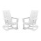 Flash Furniture White Modern Poly Resin Adirondack Rockers, PK 2 JJ-C14709-WH-2-GG - alternate 9